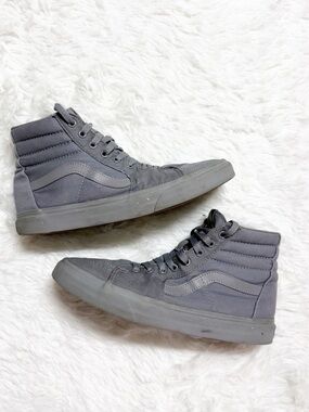 Vans Women’s 11 Gray High Top Sneakers Sk8-Hi Men’s 9.5
